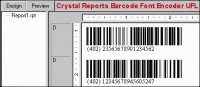   Crystal Reports Barcode Font Encoder UFL