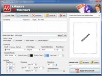   AWinware Acrobat PDF Watermark Tool