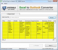   Import Excel File Contacts into Outlook