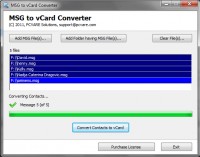   Convert Contact MSG to VCF
