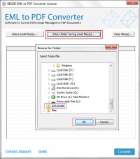   Convert Multiple .EML to PDF