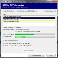   Import DBX into Outlook 2003