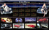   Car Art Desktop Calendar