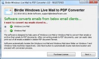   Windows Live Mail Export to PDF