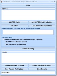   Extract Email Addresses From Multiple PDF Files Software
