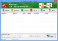   Pdf Security Remover - AWinware
