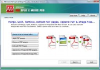   Split Merge multiple pdf files