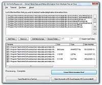   Get Extract Meta Data and MetaInformation from Multiple Files at Once