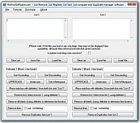   Buy List manager Remove List Replace List Sort List compare and duplicate list manager software Software