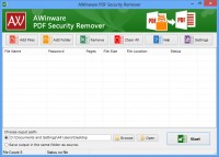   Pdf Security Remover AWinware