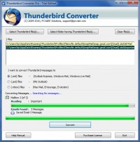   Thunderbird Convert to PST