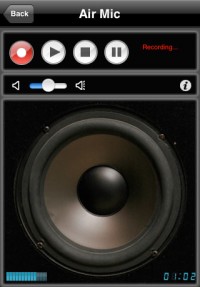   Air Mic Live Audio for iPhoneiPod Touch Windows Version