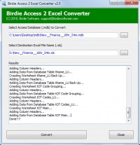   Access Database to Excel