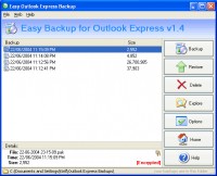   Easy Backup for Outlook Express