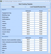   Excel Wedding Budget Template Software