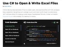  C Open Excel File and Write to Excel
