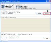   Docx File Repair Software
