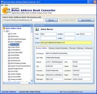   Notes Address Book Converter