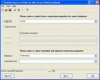   Publish Query to HTML for SQL Server
