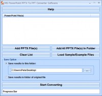   MS PowerPoint PPTX To PPT Converter Software