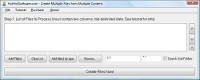   Create Multiple Files from Multiple Content