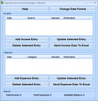   Expense and Income Manager Software