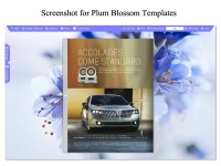   Plum Blossom Template for Flip Book