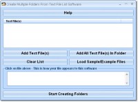   Create Multiple Folders From Text File List Software