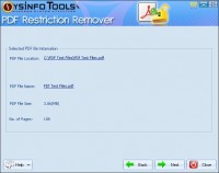  SysInfoTools PDF Restriction Remover