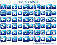   Blue Web Buttons