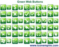   Green Web Buttons
