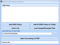   DWG To PDF Converter Software