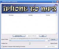   iPhone to MP3 Converter