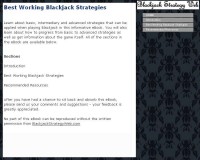   Best Working Blackjack Strategies