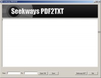   Seekways PDF2TXT