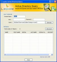   Free Lepide Active Directory Query