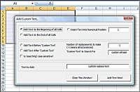   Get Excel Add Data Text or characters to multiple cells within a spreadsheet Software!