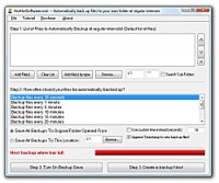   Get Automatically back up files to your own folder at regular intervals