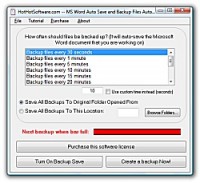   Get MS Word Auto Save and Backup Files Automatically