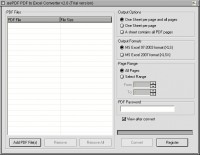   eePDF PDF to Excel Converter