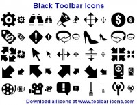   Black Toolbar Icons