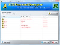   AIM Password Decryptor