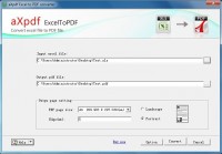   AXPDF Excel to PDF Converter