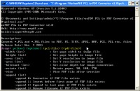   PCL to PCX Converter Command Line