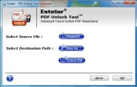   PDF Unlocker pour supprimer les restrict