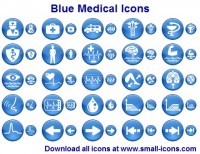   Blue Medical Icon Pack