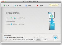   Amacsoft HTML to ePub for Mac