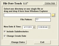   File Date Touch