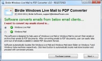   Windows Live Mail to PDF Converter Tool