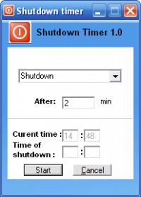   Sofonica Shutdown Timer